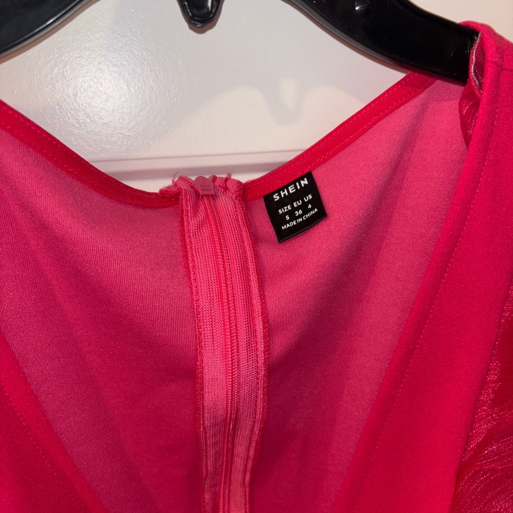 SHEIN Pink Ruffled romper - Picture 2 of 3